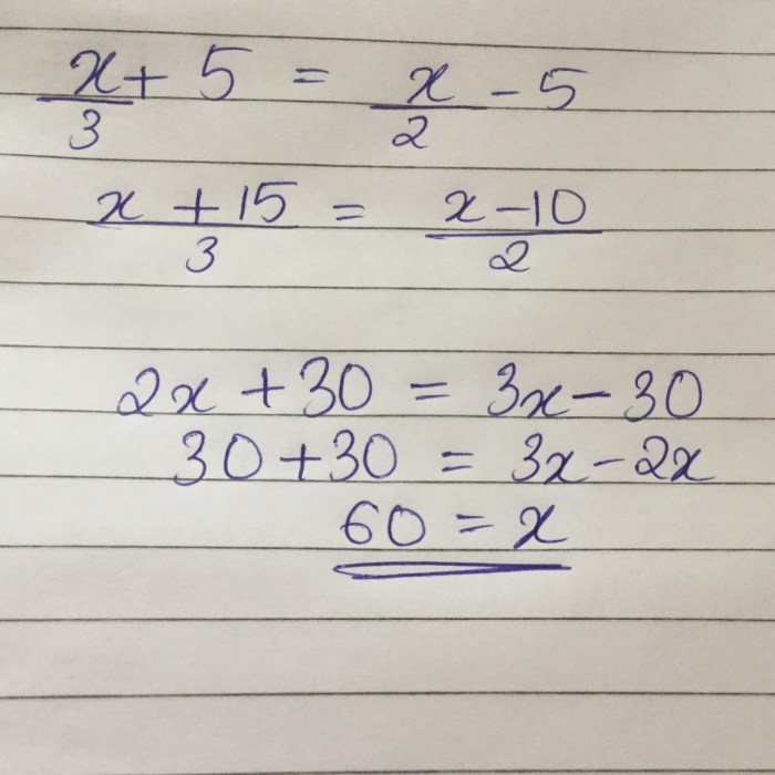 Number larger smaller twice minus thirds two equations solve above need